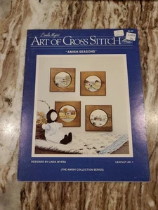Art Of Cross Stitch Linda Myers' Amish Seasons Kreuzstichmuster Broschüre - Bild 1 von 6