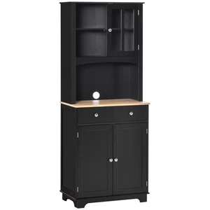 67" Kitchen Sideboard Storage Pantry with Adjustable Shelves & Cable Management - Picture 1 of 11