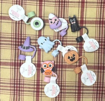 Target Bullseye Halloween Straw Covers Set of 7 Tops Stanley Cup Accessory - Image 1 of 4