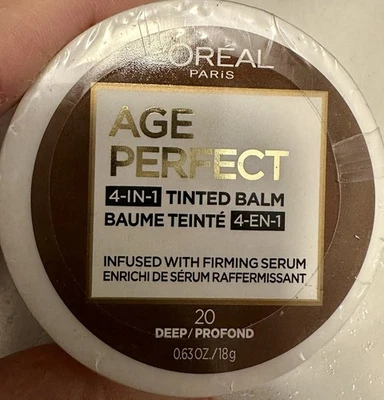 Nuevo Bálsamo Tintado 4 en 1 L'Oreal Age Perfect 20 Luz 0,63 OZ Foto 1 de 2