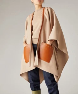 Loro Piana Women NWT 100% Authentic Teodora Cape Brown - Picture 1 of 4