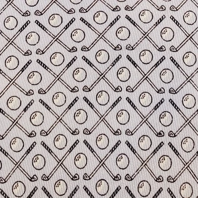 VINEYARD VINES ~ МУЖСКОЙ ГАЛСТУК ~ ГОЛЬФ-КЛУБЫ И МЯЧИ ~ СВЕТЛО-СЕРЫЙ-СИНИЙ ~ 60» - Изображение 1 из 4