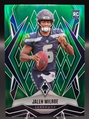 🔥2025 Phoenix Jalen Milroe Green Prime RC /25 Color Match SP Seahawks #151 - Image 1 of 4