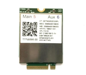 Tarjeta wwan T77W595 LT4120 796928-001 800870-001 para HP Probook 820 840 850 G2 G3 - Imagen 1 de 1