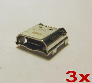 x3 Samsung Galaxy Tab 4 Micro USB Charging Port Dock Connector for SM-T230 T231 - Picture 1 of 3