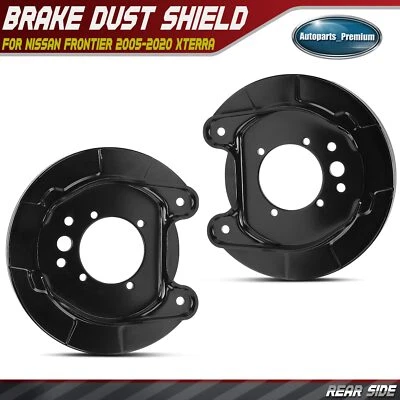 Protector antipolvo freno trasero lateral 2 piezas para Nissan Frontier 2005-2020 Xterra 2005-2015 Foto 1 de 4