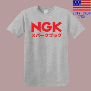 T-shirt da uomo grigia NGK Motorcycle Company taglia S-5XL - Foto 1 di 1