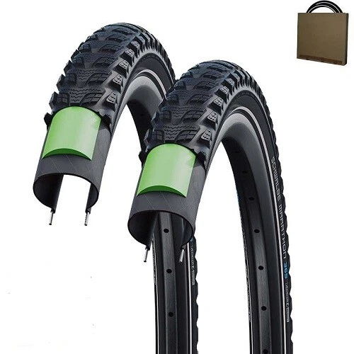 2x SCHWALBE Reifen Marathon 365 20-28 Zoll Allwetter Pannenschutz Winter Reflex - Bild 1 von 1