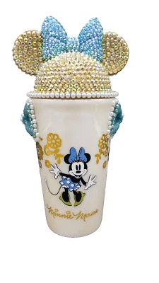 Vaso con tachuelas Minnie Mouse 16 0z con orejas y cinta Foto 1 de 4