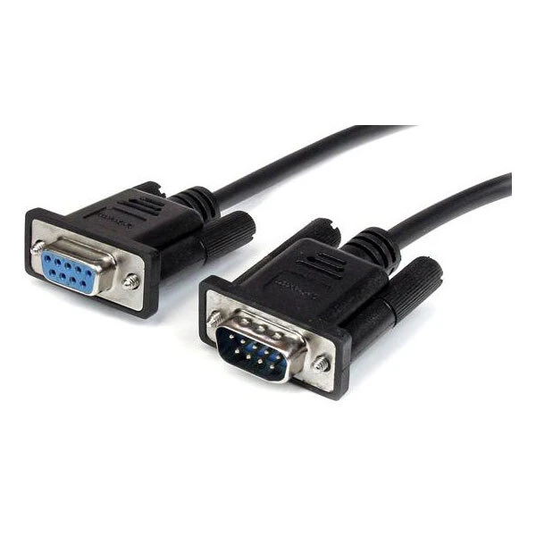 StarTech MXT1002MBK 2m Black Straight Through DB9 Serial RS232 Cable - M/F - Image 1 of 1