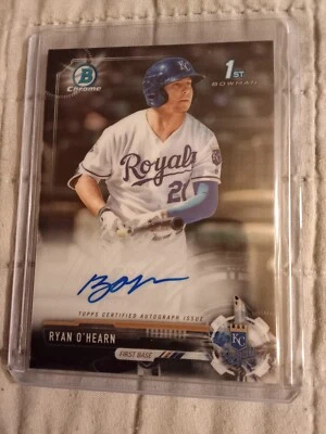 2017 Bowman Chrome Ryan O'Hearn AUTOGRAPH #CPA-ROH 1st Bowman Rookie - Image 1 of 2