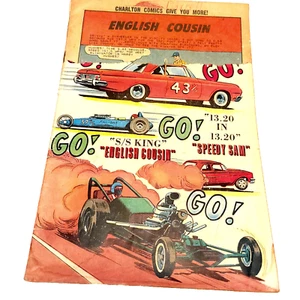 Dragstrip Hotrodders #3 (Charlton 1965 PR) Teilcover, Schrift - Bild 1 von 12