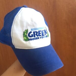 ben and jerrys Summer baseball cap net hat blue Promo For Greek Frozen Yogur