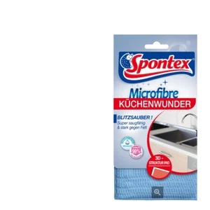 1 x  Spontex Microfibre Küchenwunder Mikrofasertuch 3D Struktur Pad | Saugstark - Bild 1 von 1