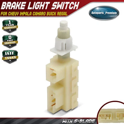 Brake Light Switch with 6-Blades for Chevrolet Impala Camaro Caprice Buick Regal - Image 1 of 4