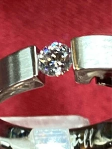 Designer B.Tiff New York Princess Cut Solitär Ring - Bild 1 von 7