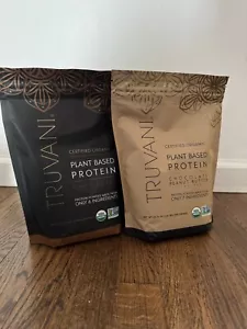 Truvani Vegan Pea Protein Powder Chocolate + Choc Peanut butter 20 Serv (2 pack) - Picture 1 of 4