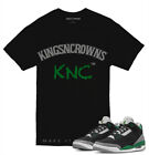 Tee Shirt To Match Air Jordan 3 Pine Green Sneakers. Kings N Crowns Tm