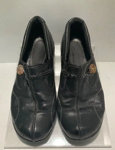 Clarks Unstructured Artesanal Un.Loop Zapatos sin Cordones Cuero Negro Talla EE. UU. 8M H7A - Imagen 1 de 10