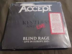 Restless and Live by Accept (CD/DVD, 3 DISCS, 2017) *NEW* - Picture 1 of 4