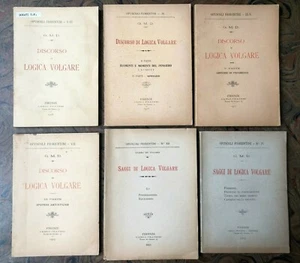 Donati G. M. Discorso di logica volgare + Saggi di logica volgare. 1908-1921 - Imagen 1 de 1