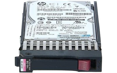 507125-B21 HP 146GB 6G 2.5" SFF Dual Port SAS 10K RPM Hard Drive 507283-001 - Image 1 of 4