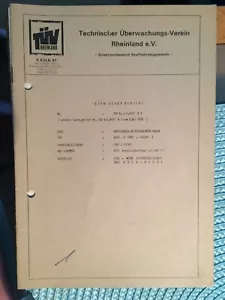 TÜV-Gutachten Gesamtbericht Escort II BBS-Rad 8x13 Spoiler Verbreiterung uvm - Bild 1 von 2