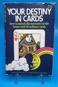 Tarot 1969 leyendo tu destino en 36 cartas - libro monedero Dell de 5" Future Telling - Imagen 1 de 4