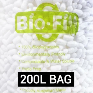 200 Litres Void Fill Packing Peanuts Bio Fill Cushioning Packaging Bag Biofill - Picture 1 of 1