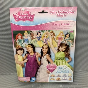 Disney Princess Party Game “Fairy Godmother May I?” Birthday Tiaras, Poster ~NEW - Imagen 1 de 8