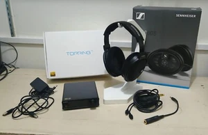 Sennheiser HD660S Hi-Res Audiophile Headphones + TOPPING DX3Pro+ DAC AMP Combo - Picture 1 of 10