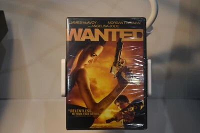 Wanted (DVD, 2008, Full Frame) Angelina Jolie Morgan Freeman (SEALED) Foto 1 de 2