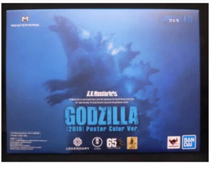 【Nuevo】Póster Bandai S.H.MonsterArts Godzilla 2019 versión color Figura JP Envío Gratis - Imagen 1 de 2