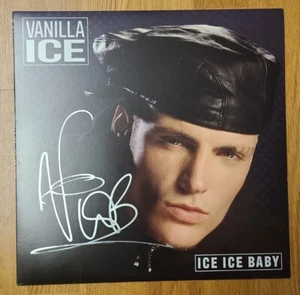 VANILLA ICE Rob Van Winkle Signed ICE ICE BABY Vinyl Record Album Splatter RARE - Picture 1 of 2