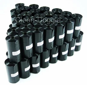 1020 BOLSAS PARA RECOGER CACA DE PERRO SIN PERFUME CON NÚCLEO DE PLÁSTICO, ¡FUERTES Y ECONÓMICAS! - Imagen 1 de 10