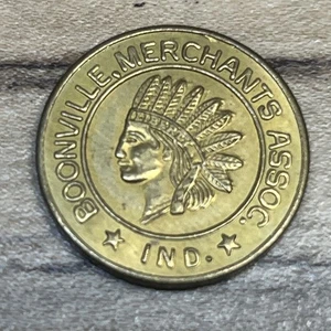 1977 Warwick National Bank Boonville Merchants Assoc Parking Token *B867 - Bild 1 von 2