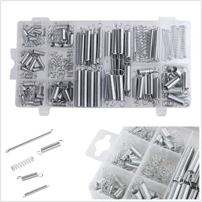 200 Pcs Assortment Car Steel Electrical Hardware Drum Extension Tension Springs - Image 1 of 4