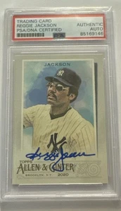REGGIE JACKSON SIGNED 2020 ALLEN & GINTER AUTOGRAPH Authentic PSA/DNA Yankees - Picture 1 of 2