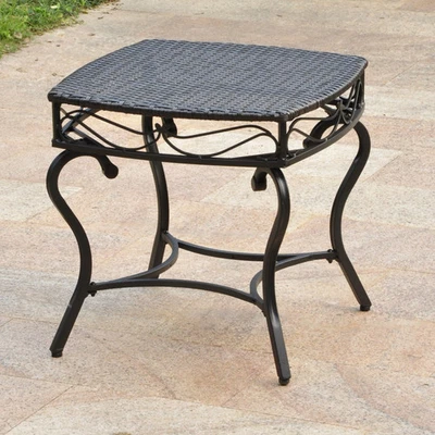 Valencia Resin Wicker Outdoor Side Table - Image 1 of 4