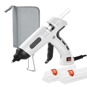 Mini Hot Glue Gun with 60/100W Dual Power and 20 Pcs Glue Sticks for Arts Craft - Picture 1 of 12