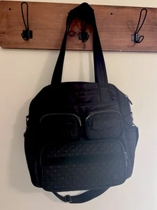 Bolso de Mano Convertible Lug Puddle Jumper para Pasar la Noche Negro Muchos Bolsillos - Imagen 1 de 13