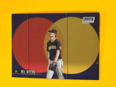 2021 Topps Stadium Club Chrome Wil Meyers #144 San Diego Padres (I) - Image 1 of 2