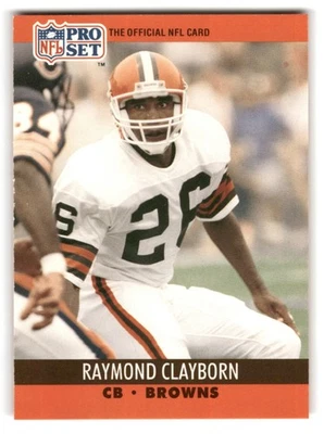 1990 Pro Set #471 Raymond Clayborn | Cleveland Browns - Image 1 of 2