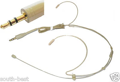 3.5mm JacHeadset Headworn Mic Microphone for Wireless Microphone System Phone PC - Image 1 of 4