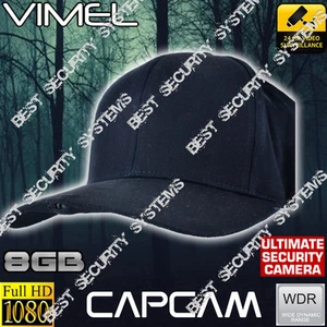 Action Camera Cap Body Worn Action Bike Wearable 8GB Sport 1080 - Picture 1 of 8
