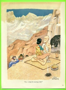 1995 Print Ad JOHN DEMPSEY "Hey -is that the meaning of life" Humorous Art SV1. - Picture 1 of 1