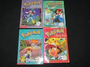 Pokemon Book Lot Of 4 Tracey West I choose you Teaming Up for Trouble Paperback - Picture 1 of 2