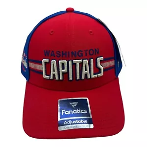 NWT Fanatics Washington Capitals NHL Hockey Red Adjustable Snapback Hat Cap - Picture 1 of 6