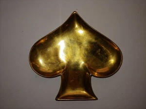 Prinzessin Louise Österreich - Gold Schale, Spaten Design 5 1/4" breit x 5" hoch - Bild 1 von 4