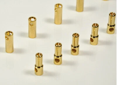 6pairs 8mm Gold Bullet Connector for RC Battery Motor ESC - Image 1 of 3